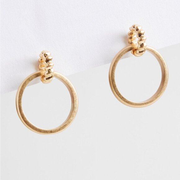 TORRID Double Hoop Gold Earrings NEW - Picture 1 of 3